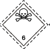etiqueta mercancias peligrosas clase 6
